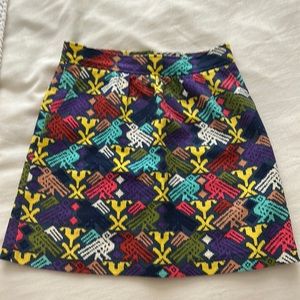 Tibi Aztec Print Skirt